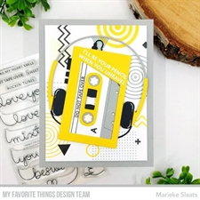 MFT Clear Stamp Set - Mixtape Messages